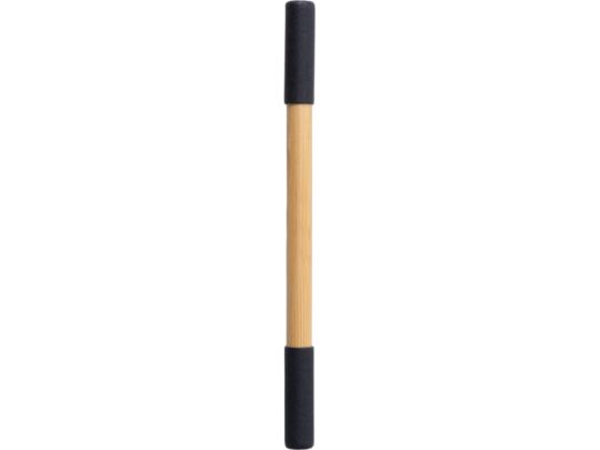 Вечный карандаш и ручка из бамбука Black bamboo, натуральный, черный