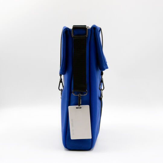 Шоппер Superbag Companion, с тремя отделениями, боковым креплением (карабин) и карманом (синий с черным)