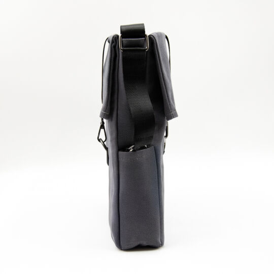 Шоппер Superbag Companion, с тремя отделениями, боковым креплением (карабин) и карманом (серый с черным)