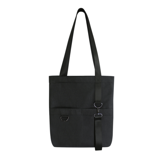 Шоппер Superbag ZIP, с двумя карманами и молнией (черный)