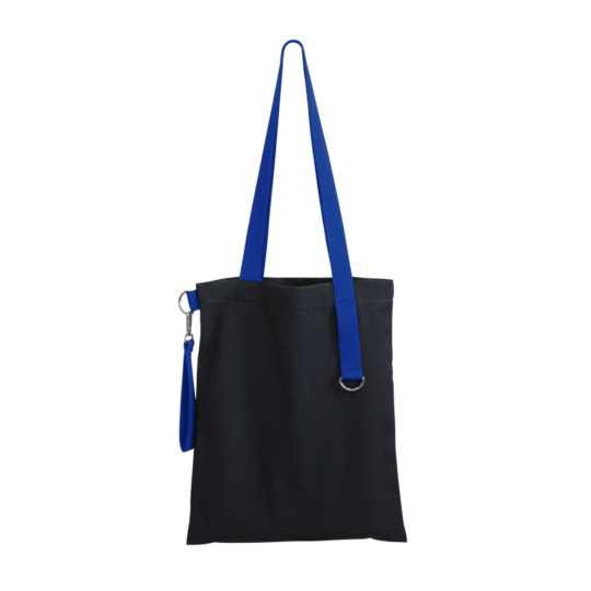 Шоппер Superbag black с ремувкой 4sb (чёрный с синим)
